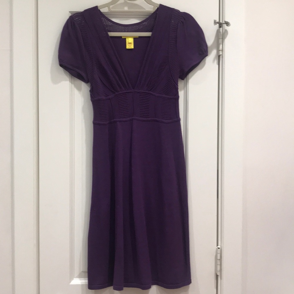 Catherine Malandrino knee length Purple Dress